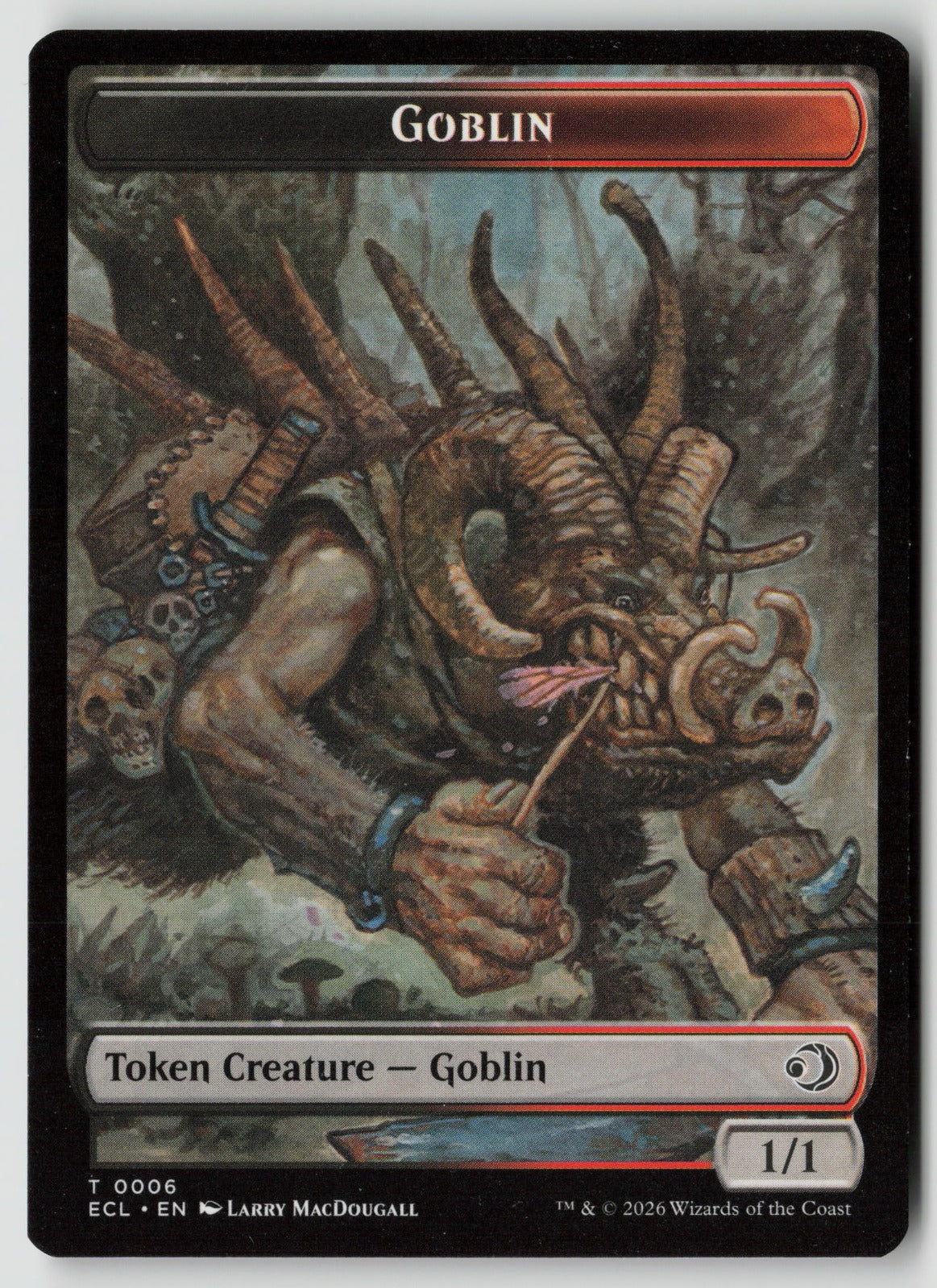 Faerie // Goblin Double-Sided Token T ECL 5 // 6 NM (Back)