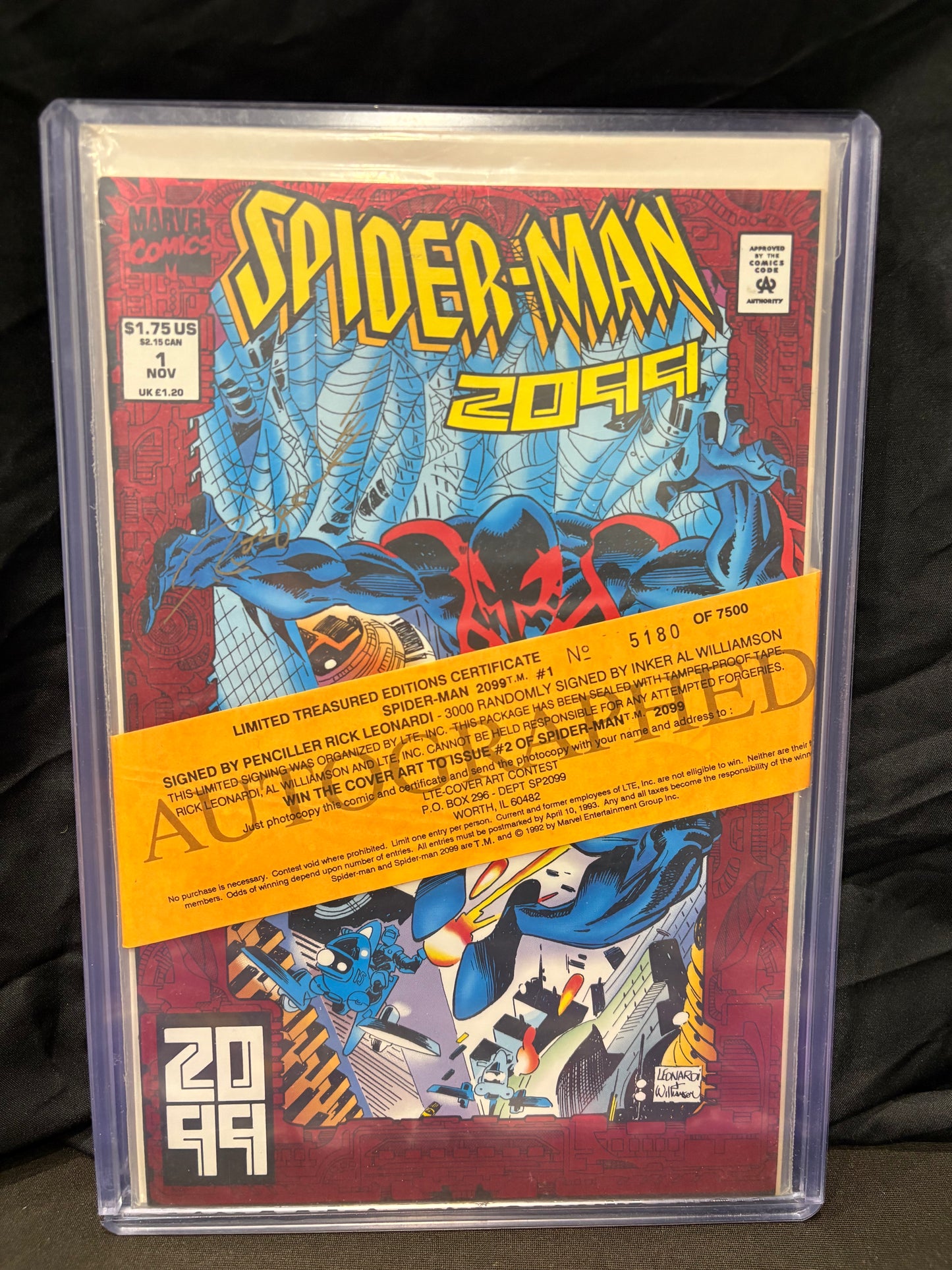 Spider-Man 2099 - NOV 1 - #5180/7500 - SIGNED Rick Leonardi