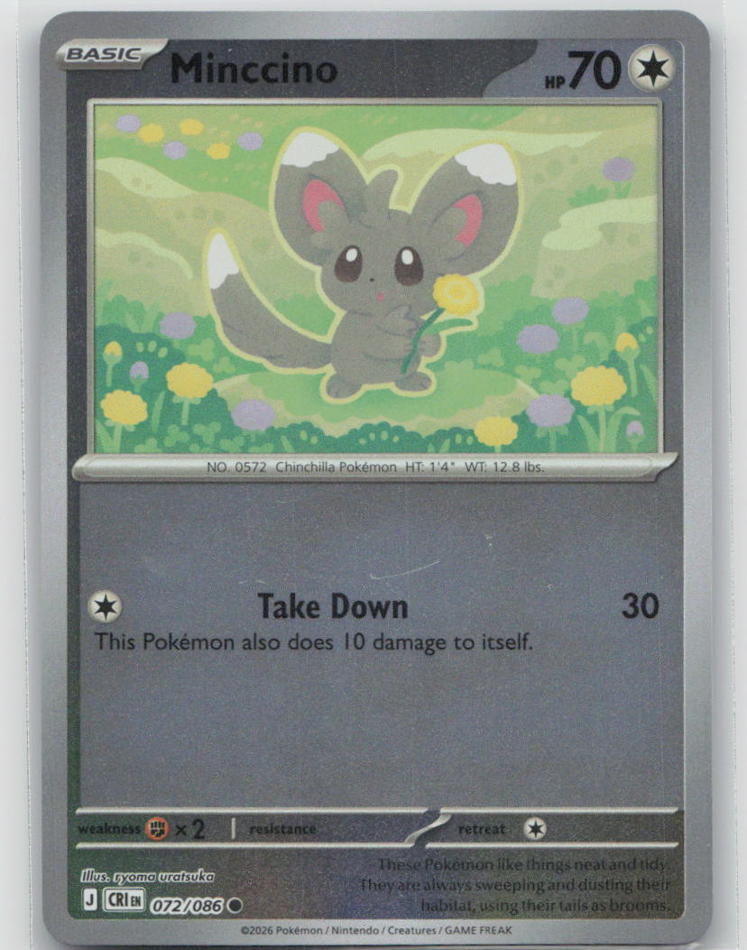 Minccino Common Reverse Holo CRI 072/086 NM