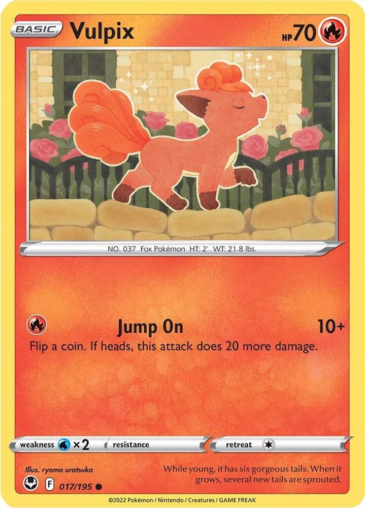 Vulpix Common Reverse Holo SWSH12 017/195 NM