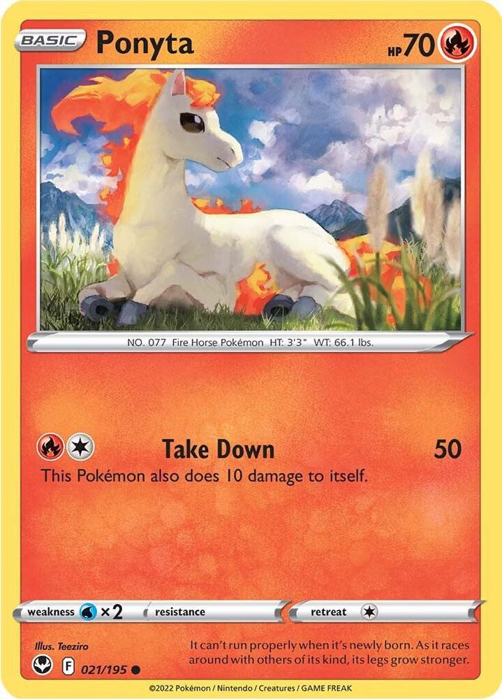 Ponyta Common SWSH12 021/195 NM