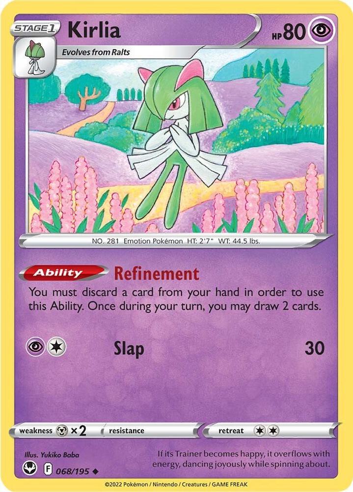 Kirlia Uncommon Reverse Holo SWSH12 068/195 NM