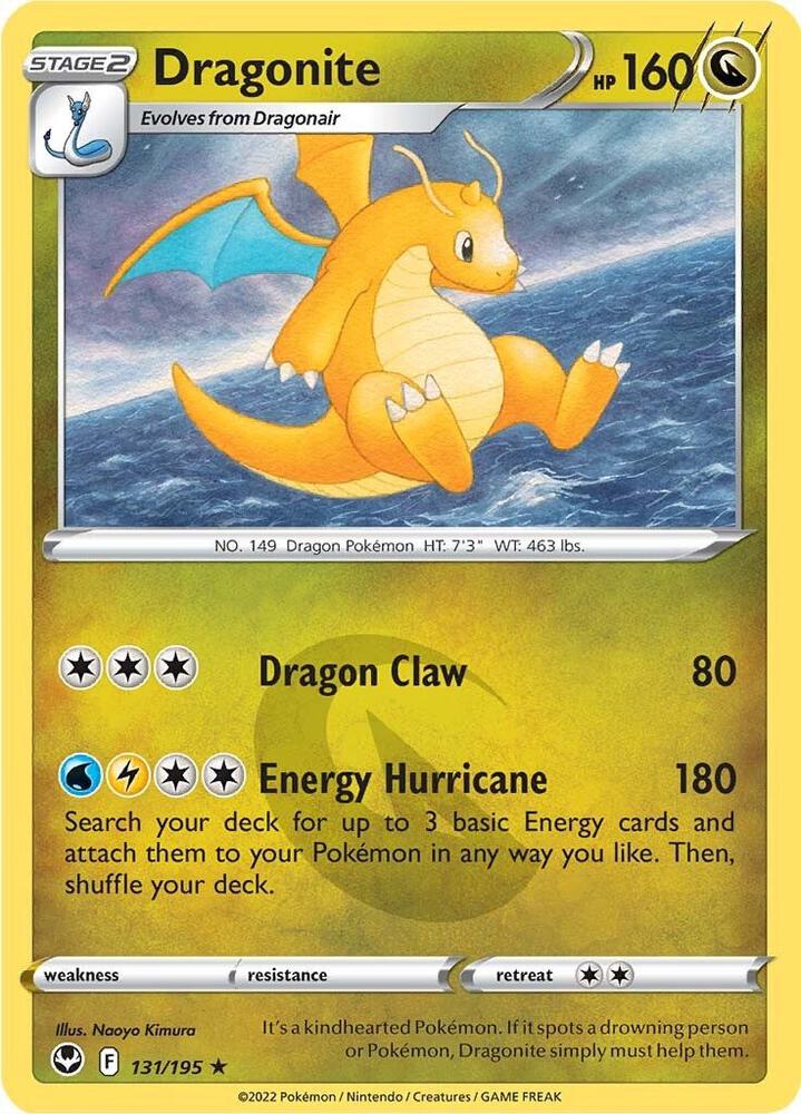 Dragonite Holo Rare Holo SWSH12 131/195 NM