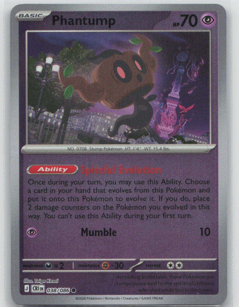 Phantump Common Reverse Holo CRI 038/086 NM