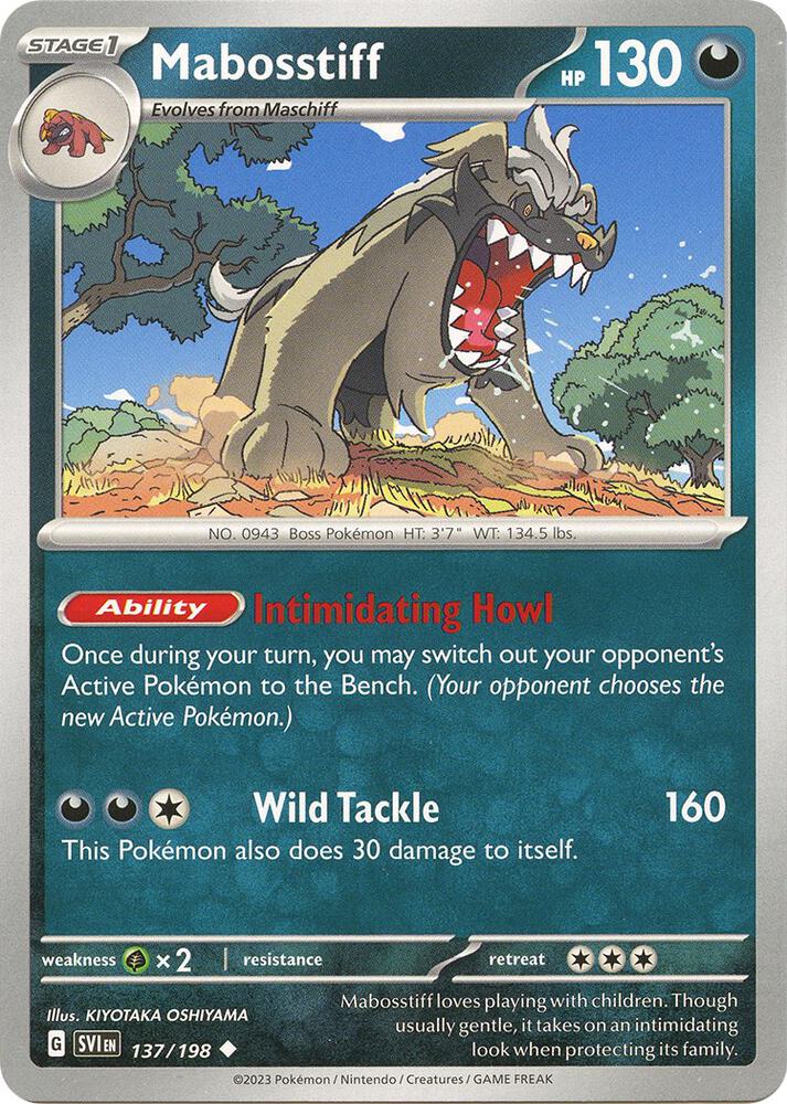 Mabosstiff Uncommon Regular SVI 137/198 NM