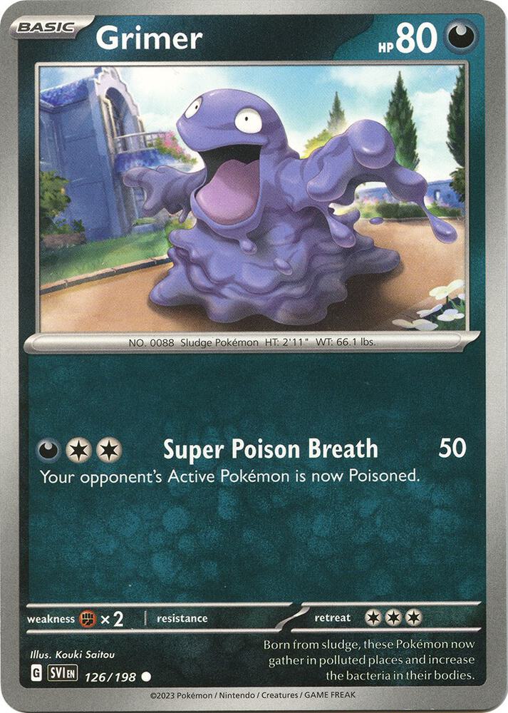 Grimer Common Reverse Holo SVI 126/198 NM