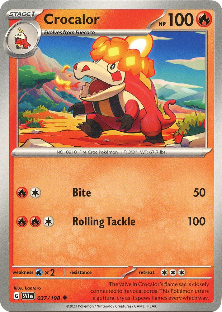 Crocalor Uncommon Regular SVI 037/198 NM