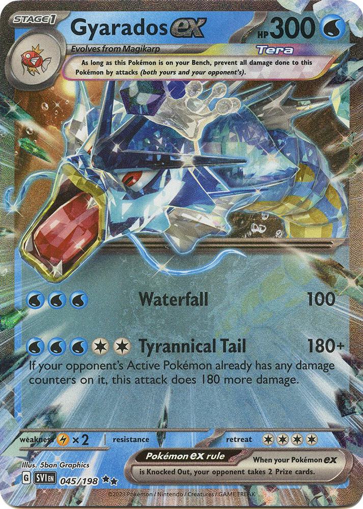 Gyarados ex Double Rare Holo SVI 045/198 NM