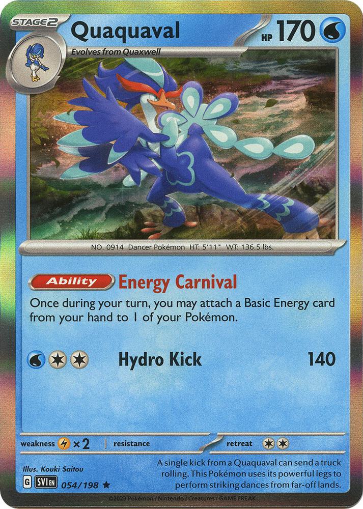 Quaquaval Rare Holo SVI 054/198 NM