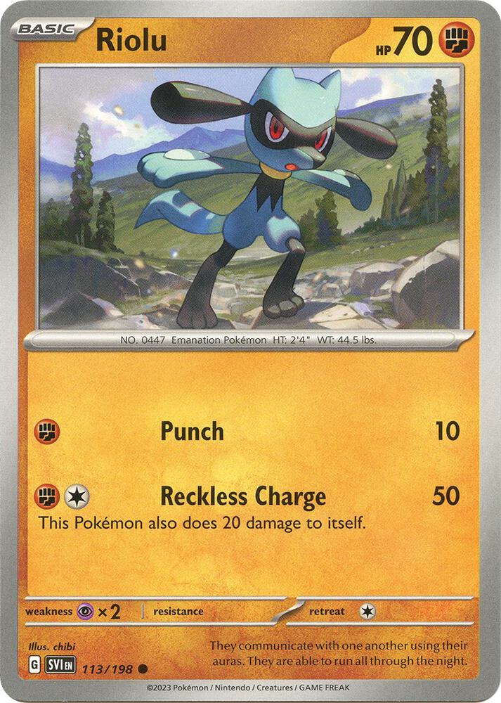 Riolu Common Regular SVI 113/198 NM