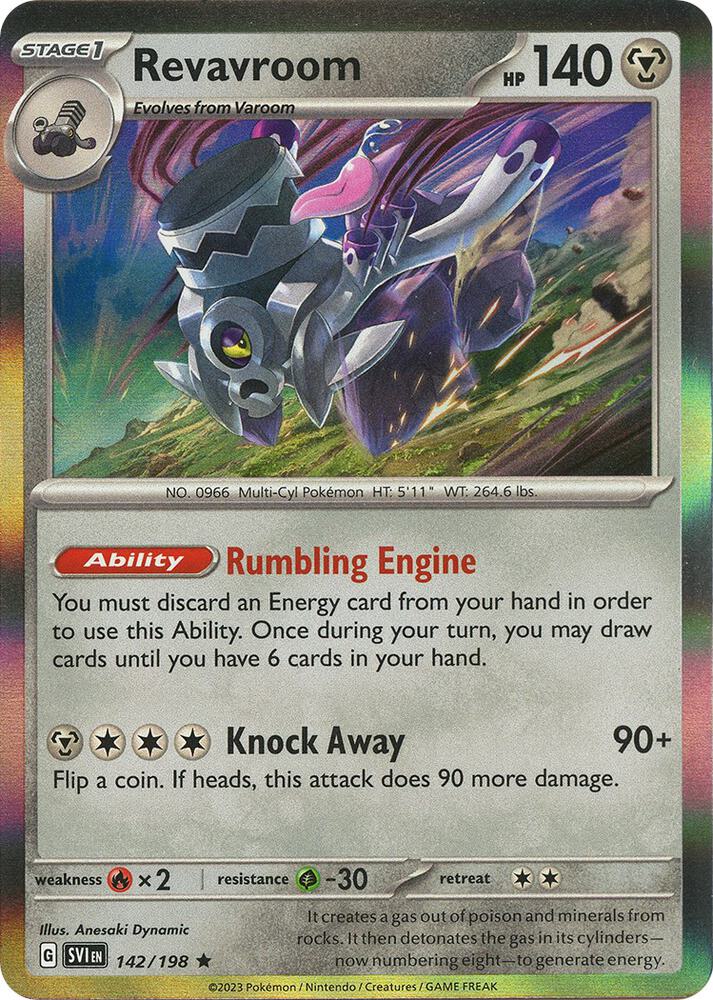 Revavroom Rare Holo SVI 142/198 NM