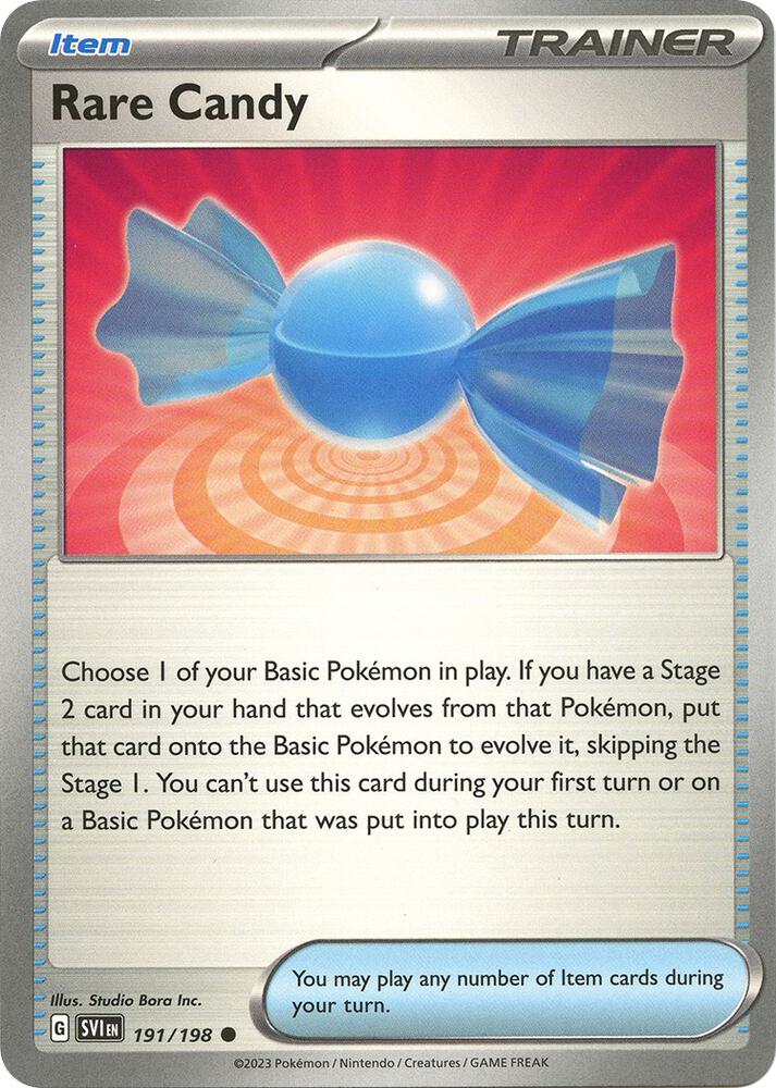 Rare Candy Common Regular SVI 191/198 NM