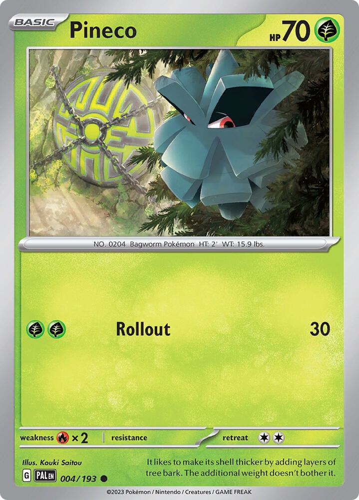 Pineco Common Regular PAL 004/193 NM