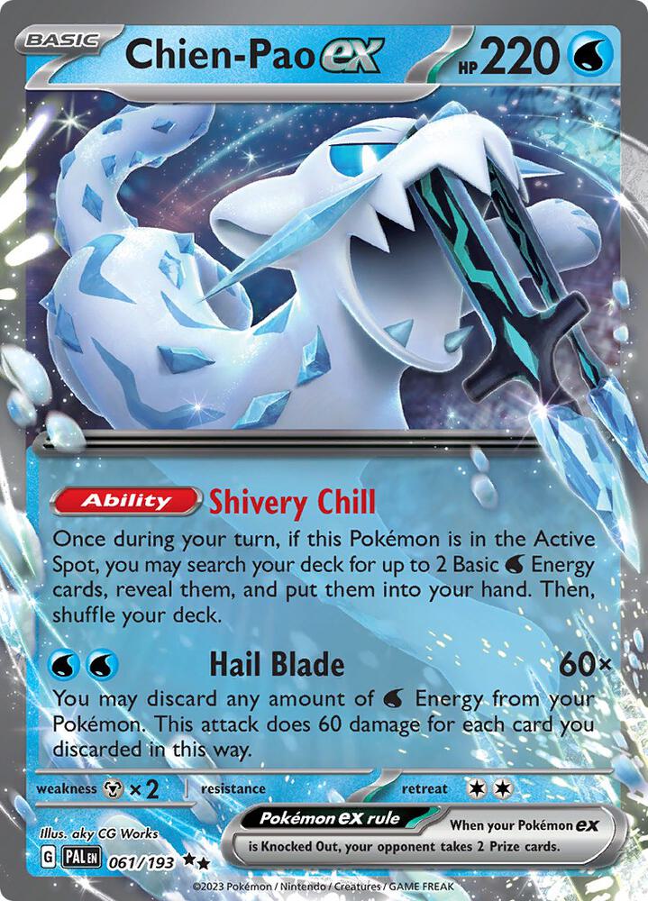 Chien-Pao ex Double Rare Holo PAL 061/193 NM