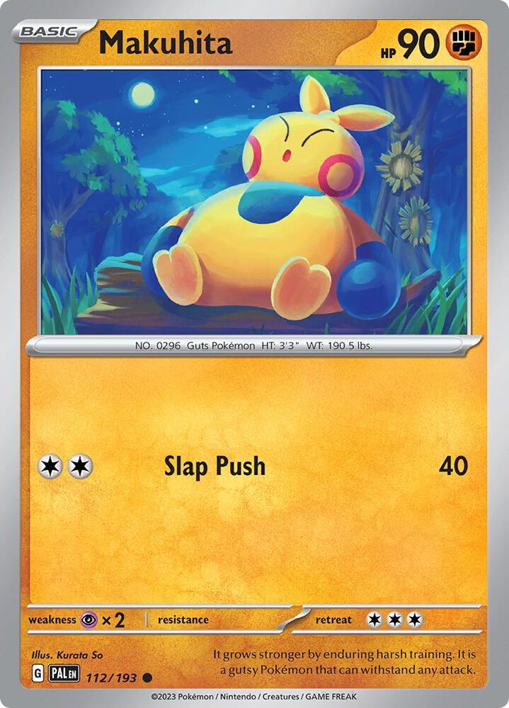 Makuhita Common Reverse Holo PAL 112/193 NM