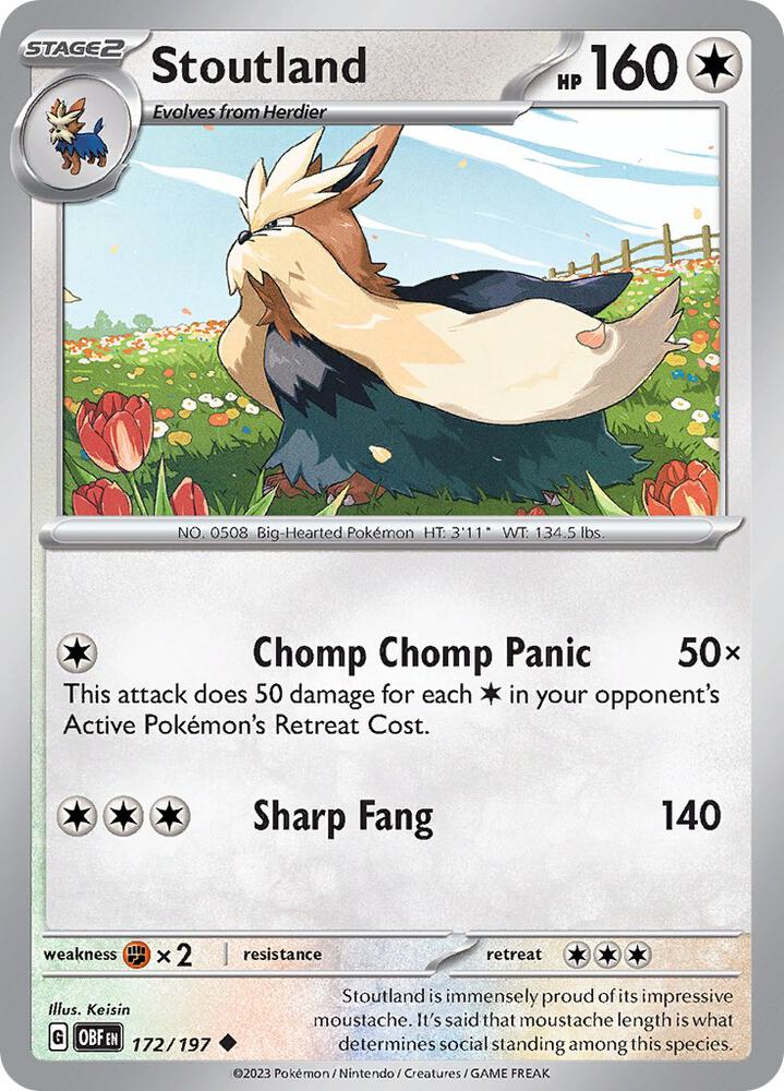 Stoutland Uncommon Regular OBF 172/197 NM
