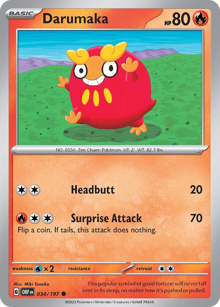 Darumaka Common Regular OBF 034/197 NM