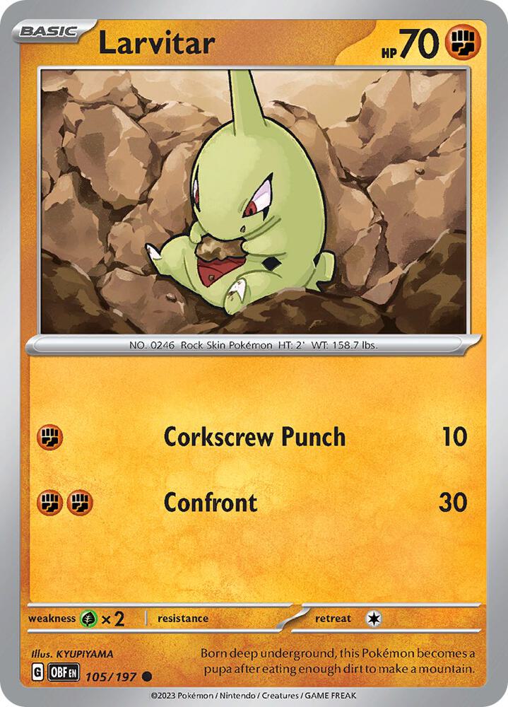Larvitar Common Regular OBF 105/197 NM