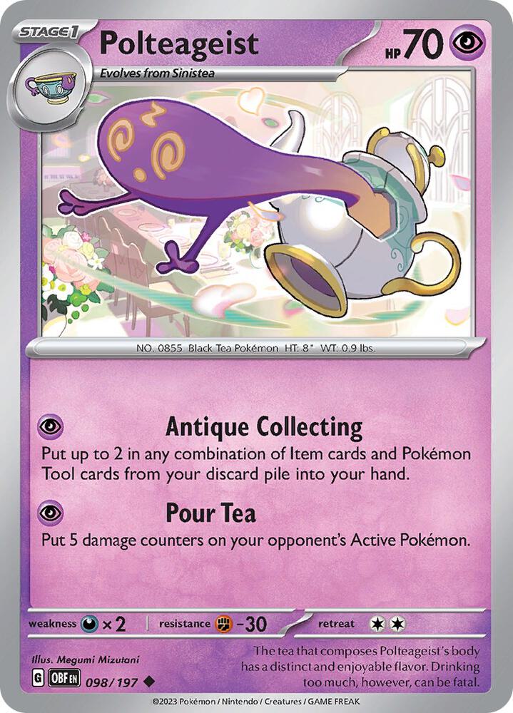 Polteageist Uncommon Regular OBF 098/197 NM