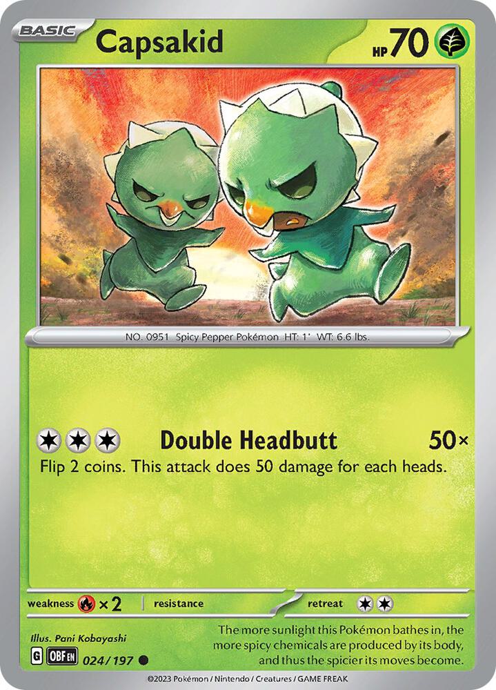 Capsakid Common Regular OBF 024/197 NM
