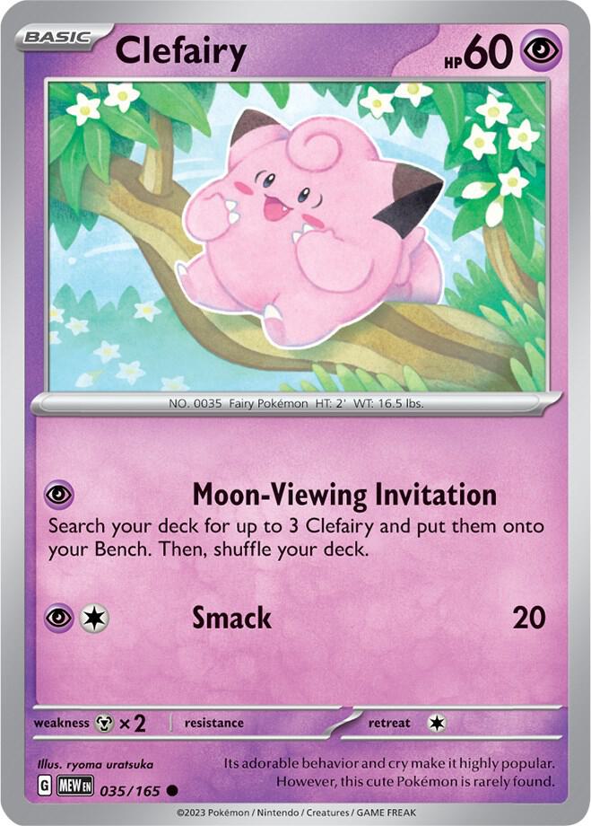 Clefairy Common Regular MEW 035/165 NM