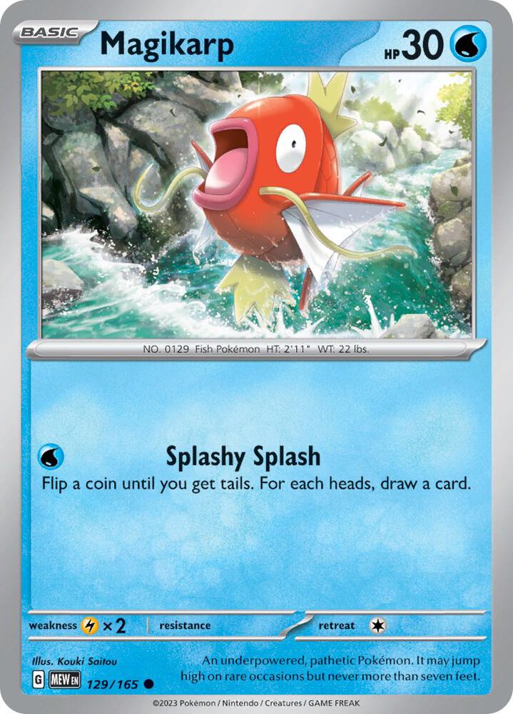 Magikarp Common Regular MEW 129/165 NM