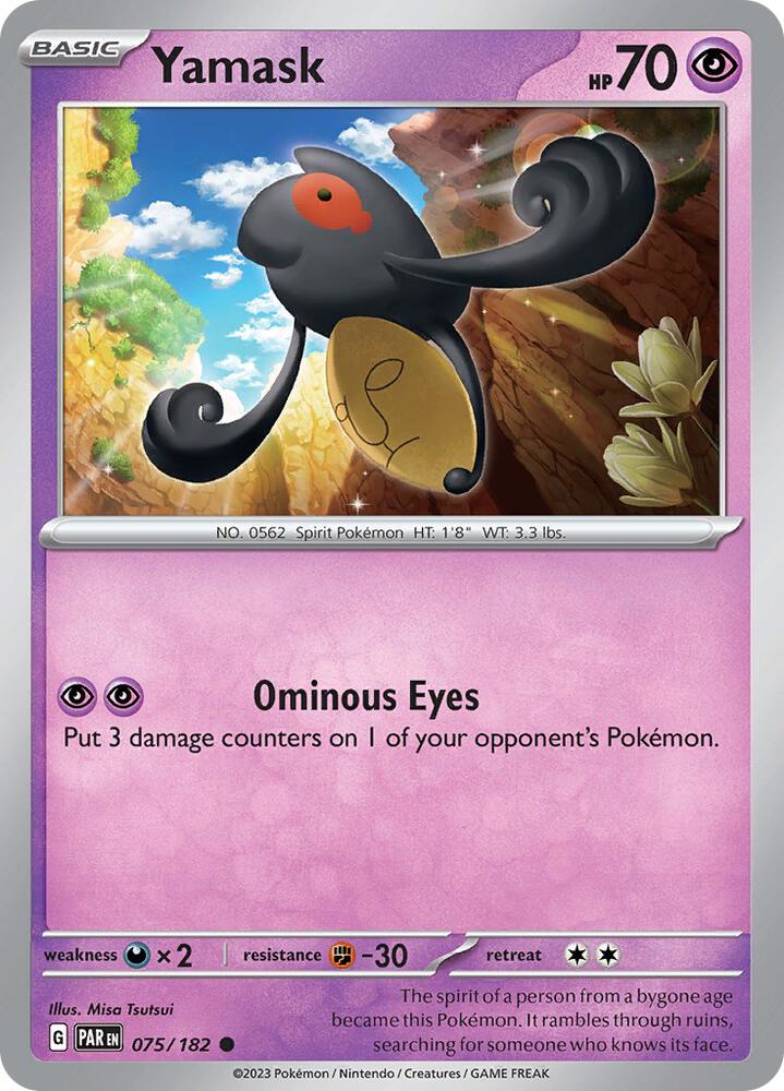 Yamask Common Reverse Holo PAR 075/182 NM
