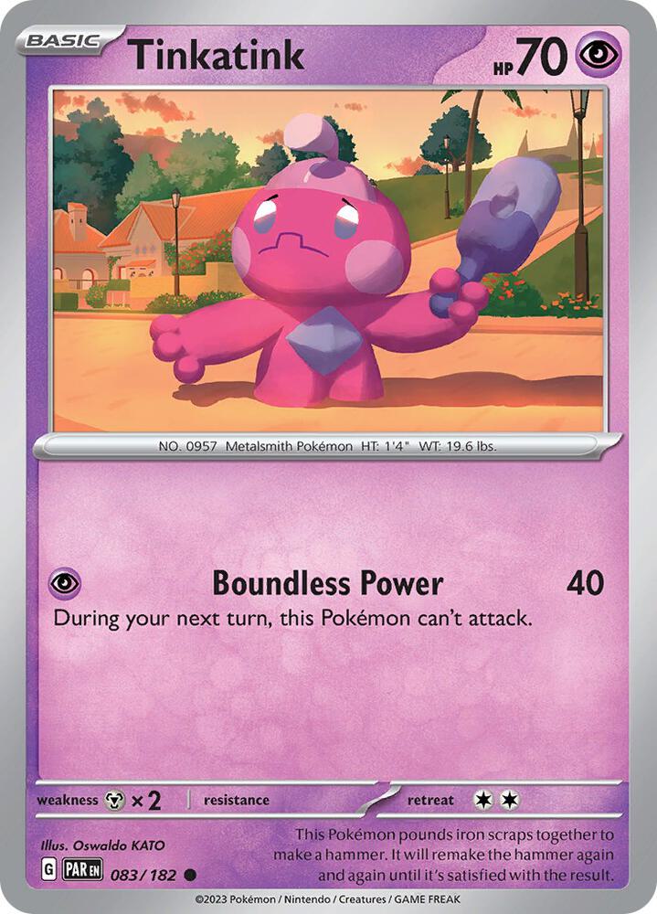 Tinkatink Common Reverse Holo PAR 083/182 NM