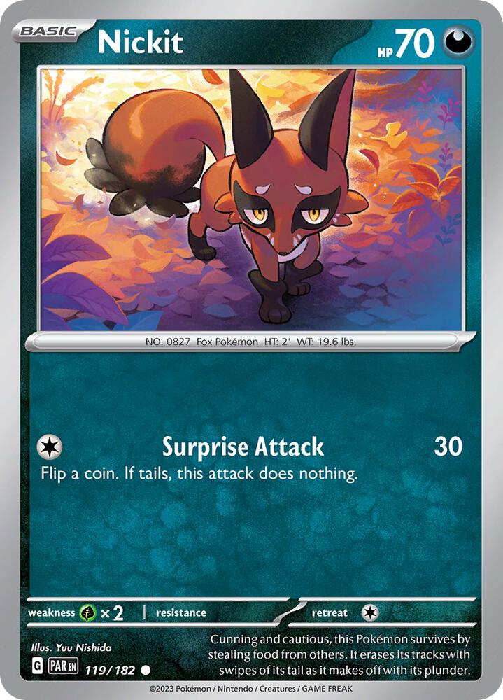 Nickit Common Reverse Holo PAR 119/182 NM