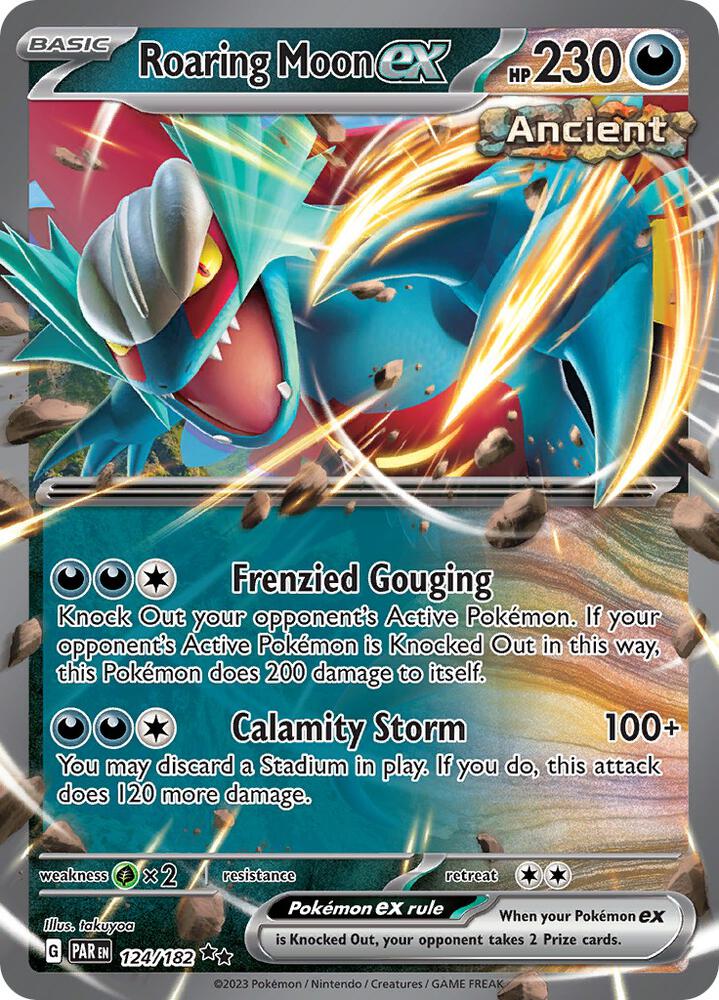 Roaring Moon ex Double Rare Holo PAR 124/182 NM