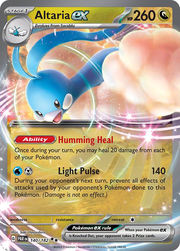 Altaria ex Double Rare Holo PAR 140/182 NM