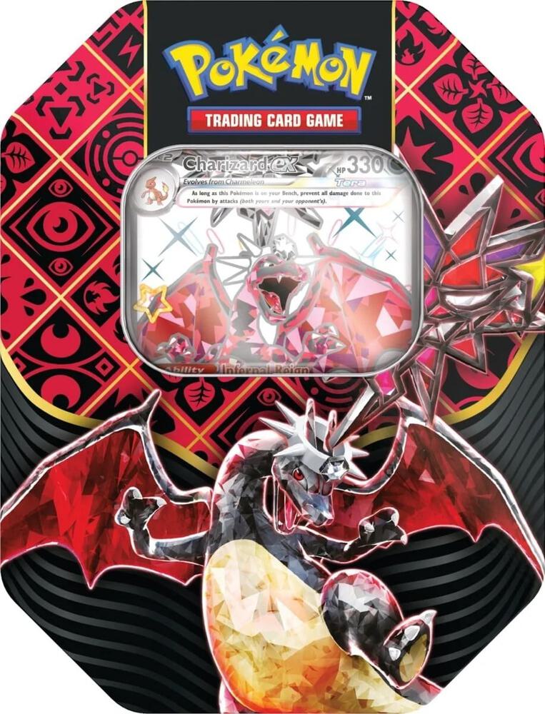 Paldean Fates Charizard ex Tin