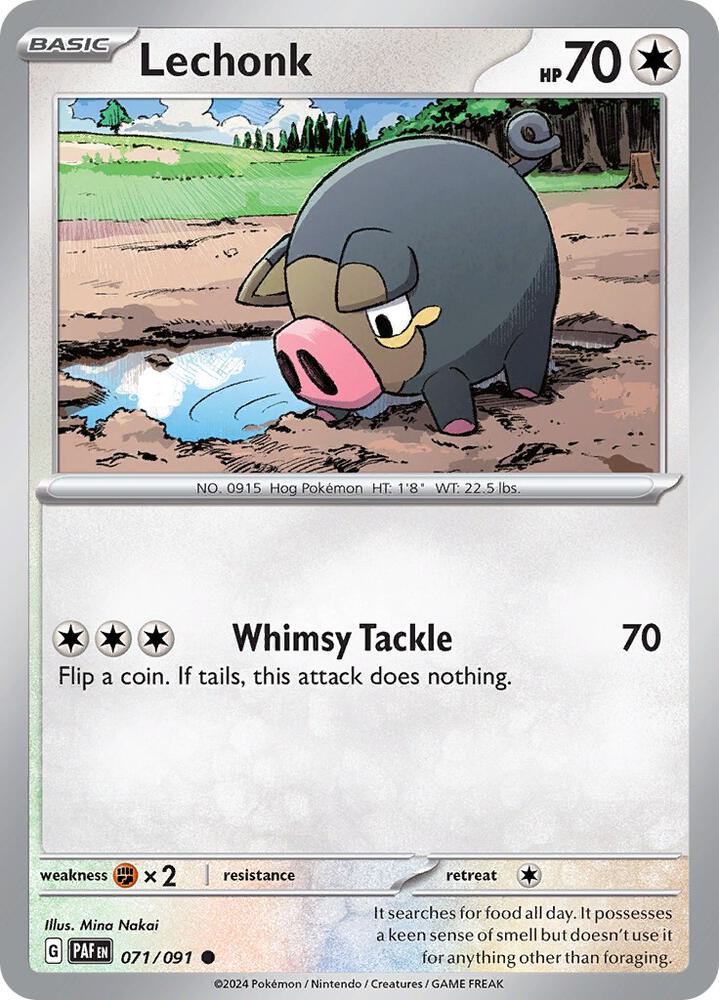 Lechonk Common Regular PAF 071/091 NM
