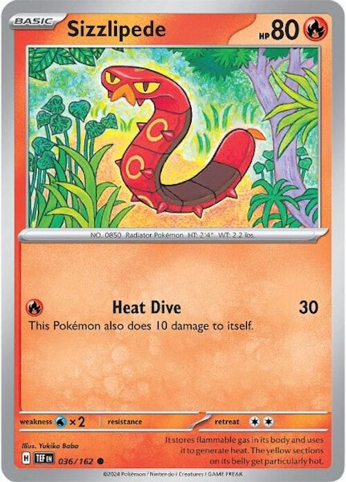 Sizzlipede Common Regular TEF 036/162 NM