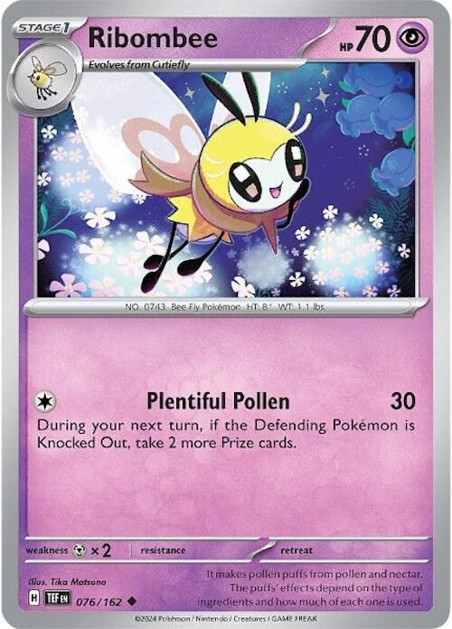 Ribombee Uncommon Regular TEF 076/162 NM