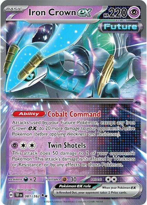 Iron Crown ex Double Rare Holo TEF 081/162 NM