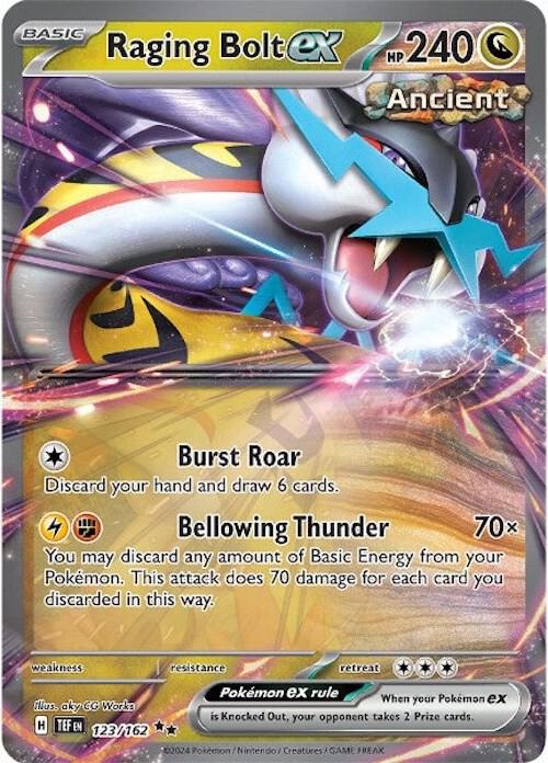 Raging Bolt ex Double Rare Holo TEF 123/162 NM