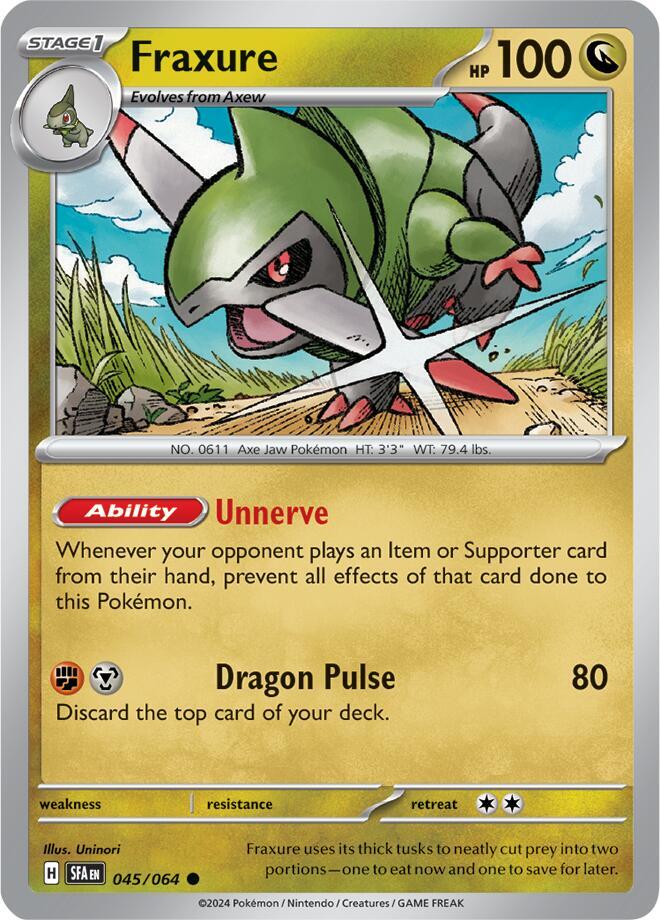Fraxure Common Reverse Holo SFA 045/064 NM