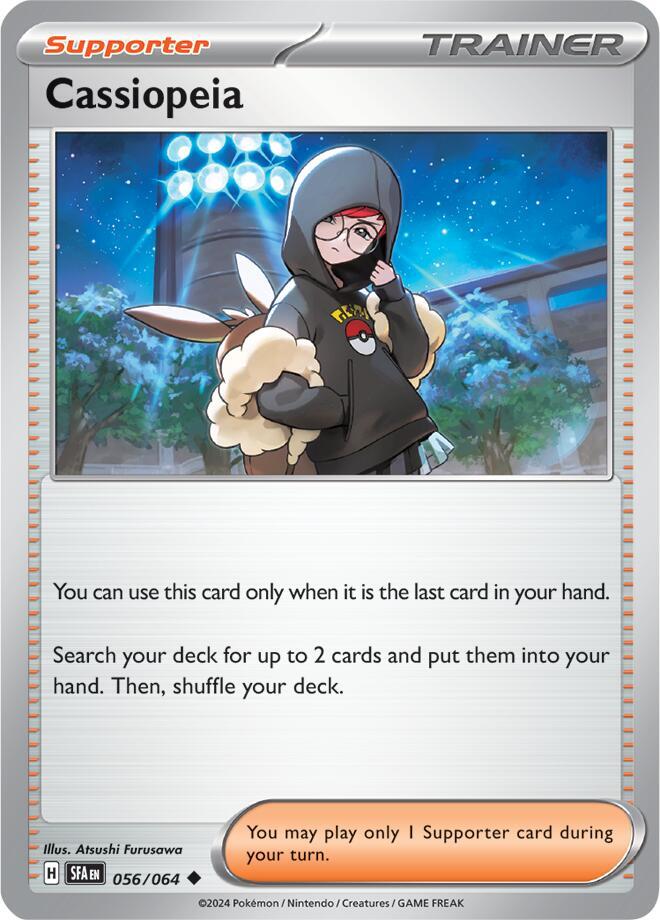 Cassiopeia Uncommon Reverse Holo SFA 056/064 NM