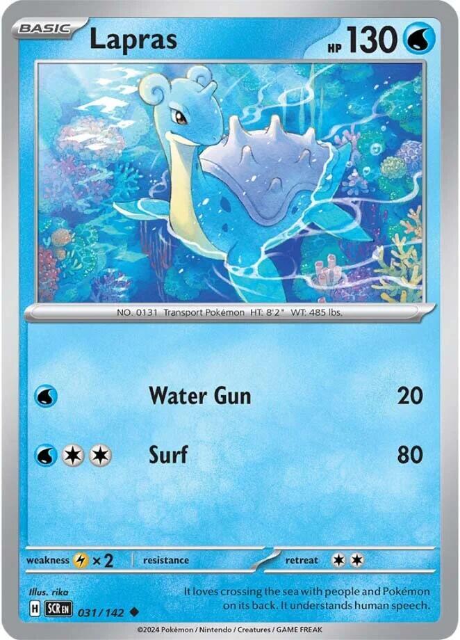 Lapras Uncommon Regular SCR 031/142 NM