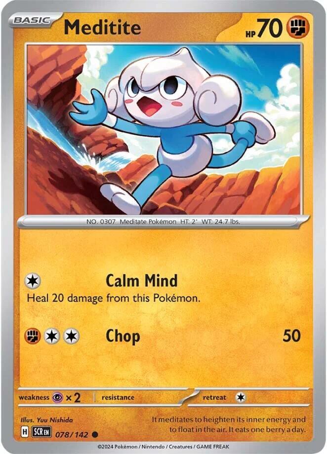 Meditite Common Reverse Holo SCR 078/142 NM