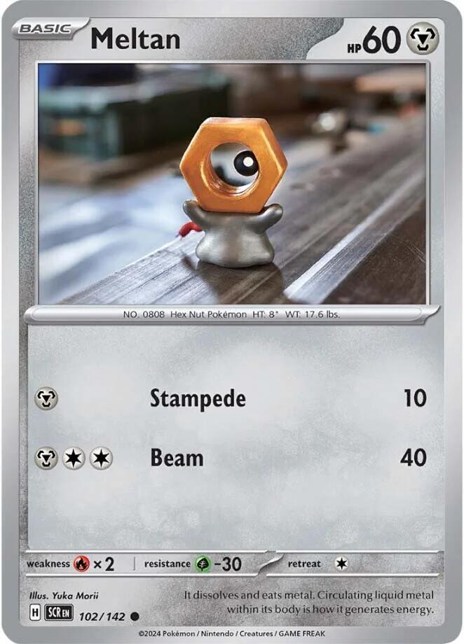 Meltan Common Reverse Holo SCR 102/142 NM