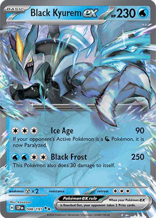 Black Kyurem ex Double Rare Holo SSP 048/191 NM
