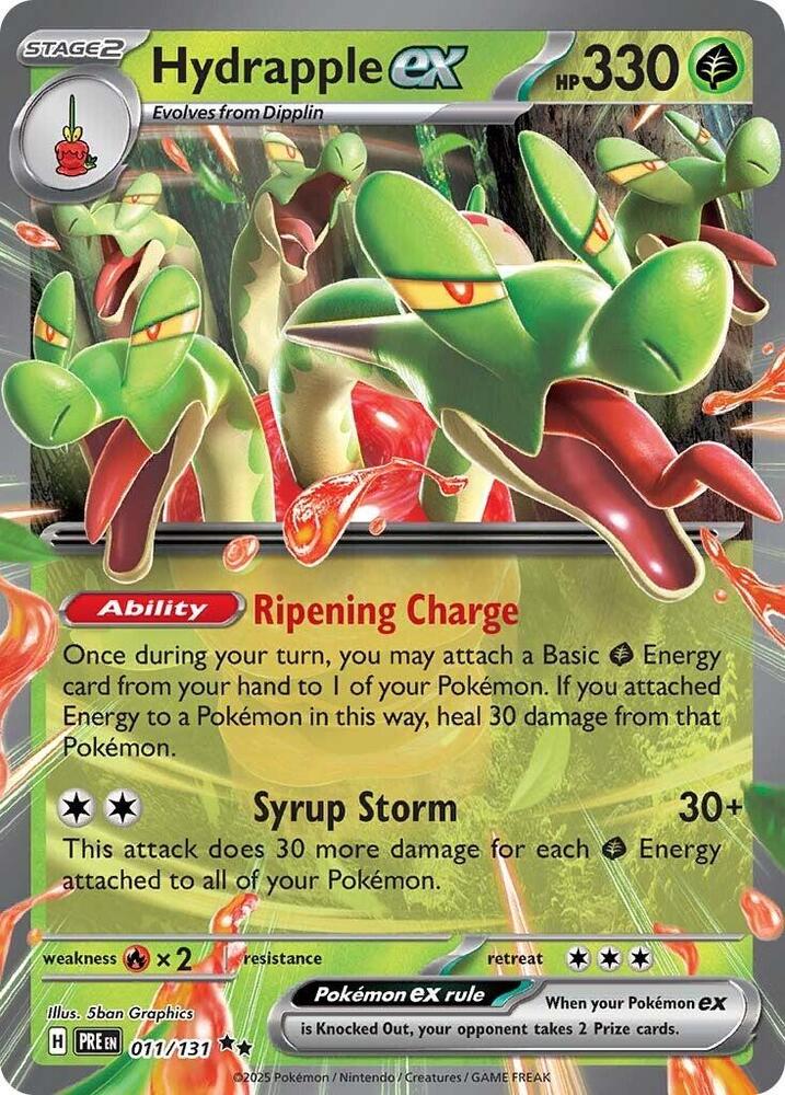 Hydrapple ex Double Rare Holo PRE 011/131 NM