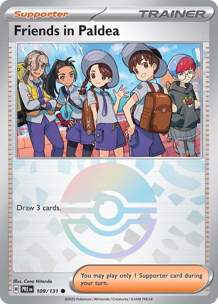 Friends in Paldea - (Poke Ball Pattern) Common Holo PRE 109/131 NM
