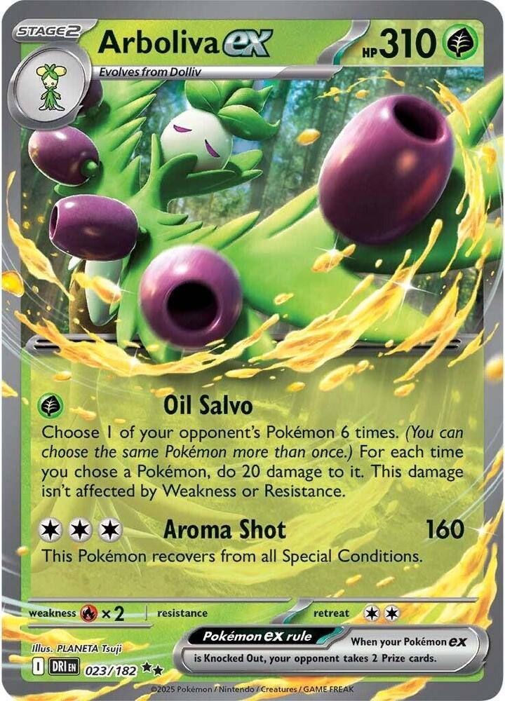 Arboliva ex Double Rare Holo DRI 023/182 NM