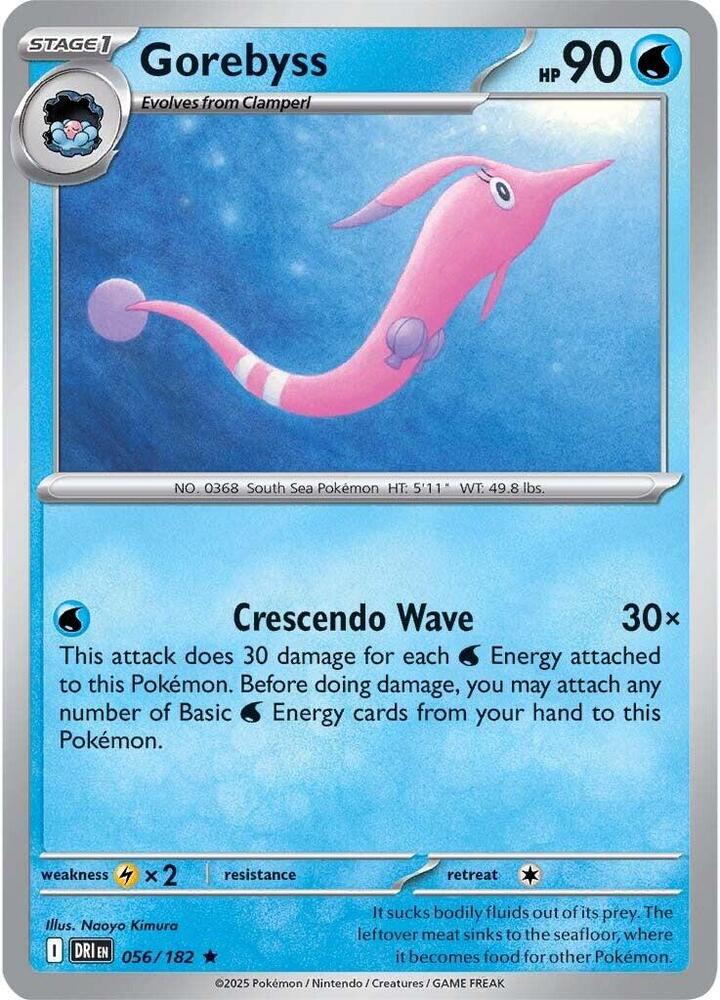 Gorebyss Rare Reverse Holo DRI 056/182 NM