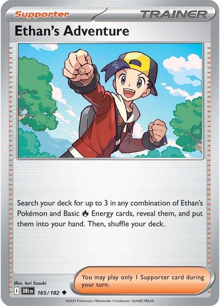 Ethan's Adventure Uncommon Reverse Holo DRI 165/182 NM