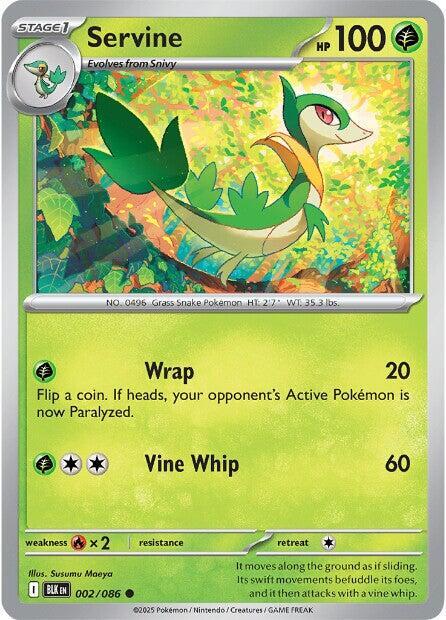 Servine Common Reverse Holo BLK 002/086 NM