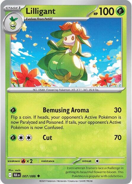 Lilligant Uncommon Regular BLK 007/086 NM
